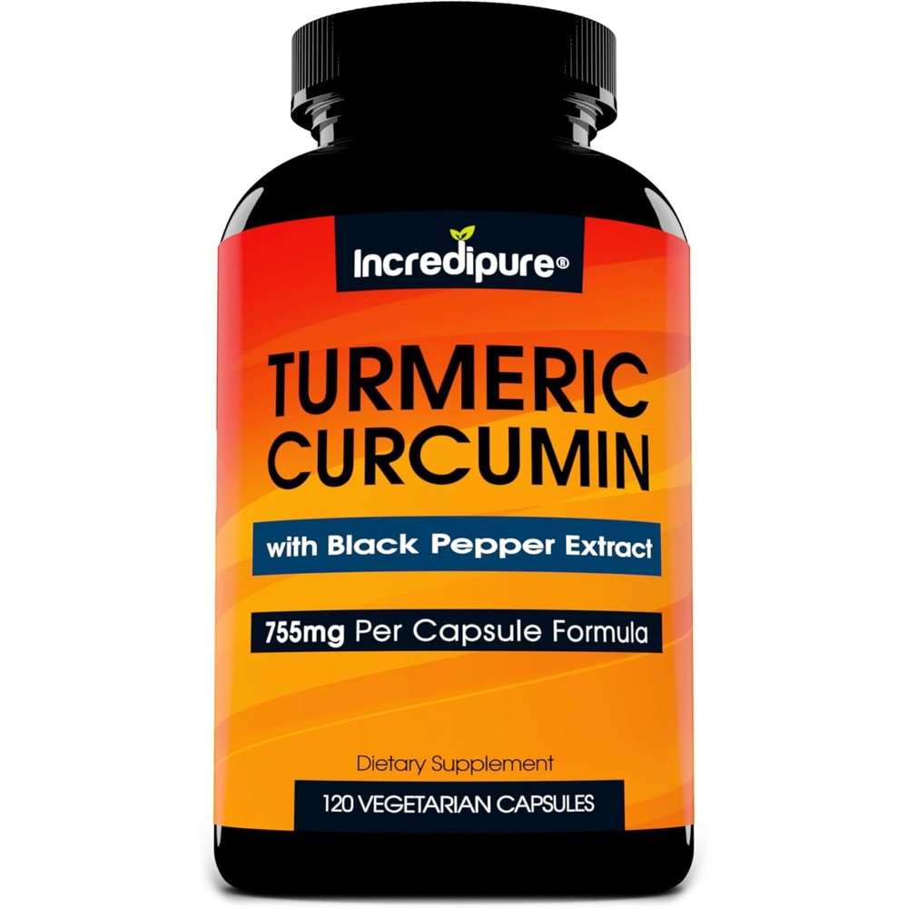 Incredipure Curcumin Turmeric 755mg bottle front view