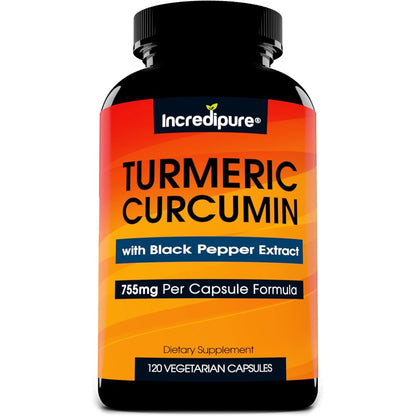 Incredipure Curcumin Turmeric 755mg bottle front view