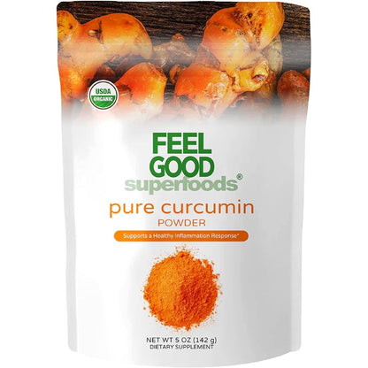 Feel Good Pure Curcumin Powder 5 Ounce front view