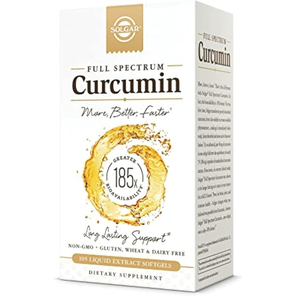 Solgar Full Spectrum Curcumin 105 LiCaps bottle front view