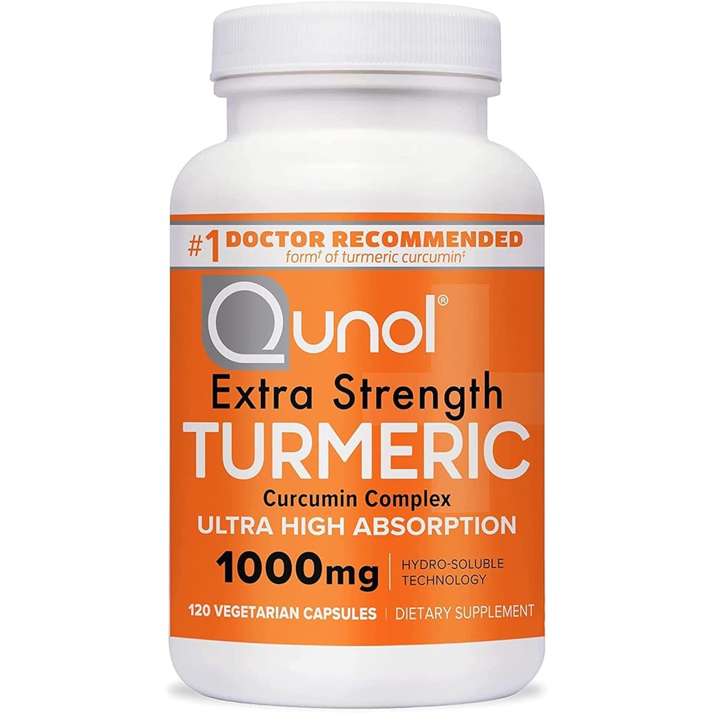 Qunol Extra Strength Turmeric Curcumin 1000mg bottle front view