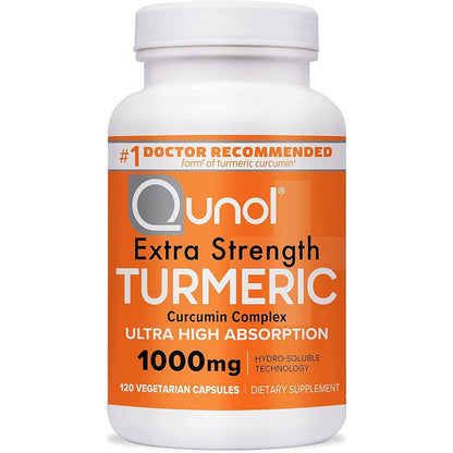 Qunol Extra Strength Turmeric Curcumin 1000mg bottle front view