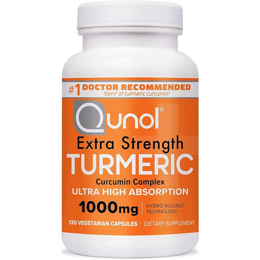 Qunol Extra Strength Turmeric Curcumin 1000mg bottle front view