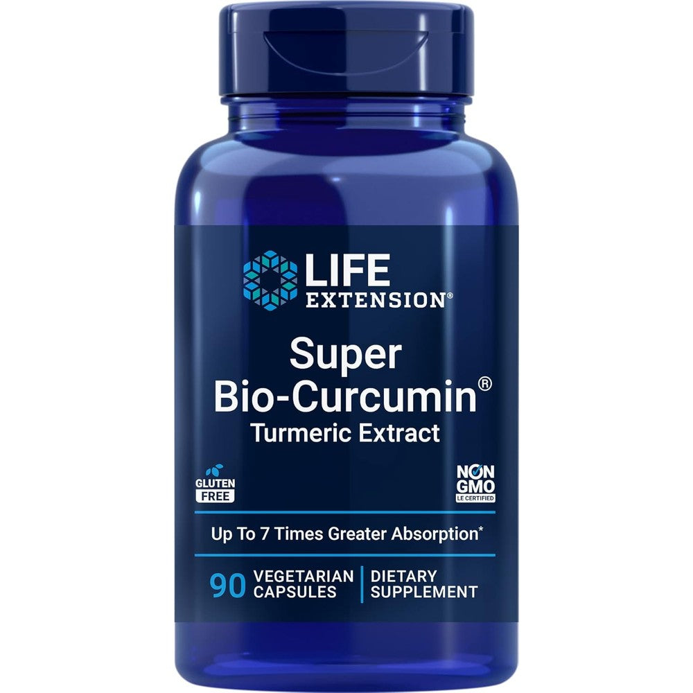 Life Extension Super Bio Curcumin 400mg 90 capsules front packaging view