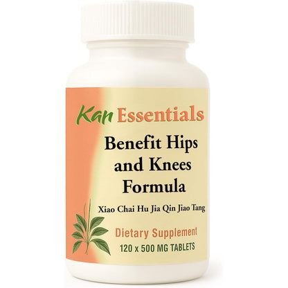 Kan Herbs Essentials Benefit Hips and Knees front view bottle of pet joint supplement