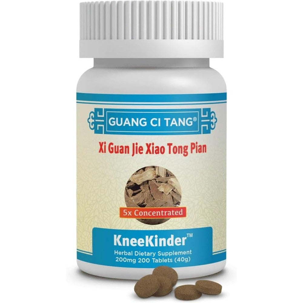 ActiveHerb Xi Guan Jie Xiao Tong Pian KneeKinder dietary supplement bottle front view for knee joint comfort