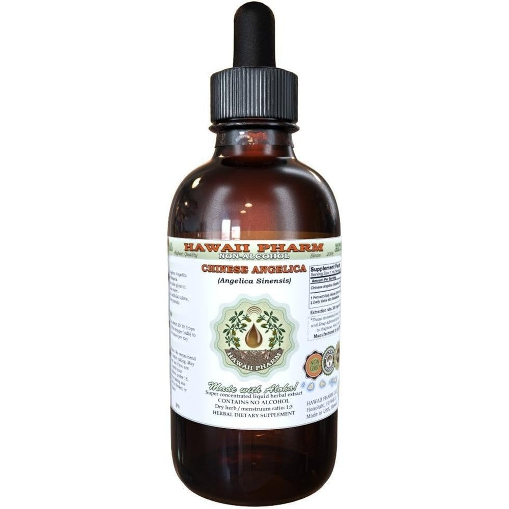 Hawaii Pharm Angelica Sinensis Liquid Extract front view authentic herbal supplement