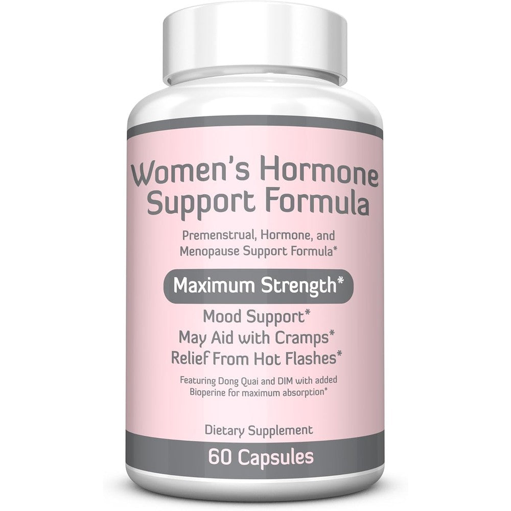 Re+Gen Nutrition Womens Hormone Balance front view bottle showing sixty vegetable capsules.