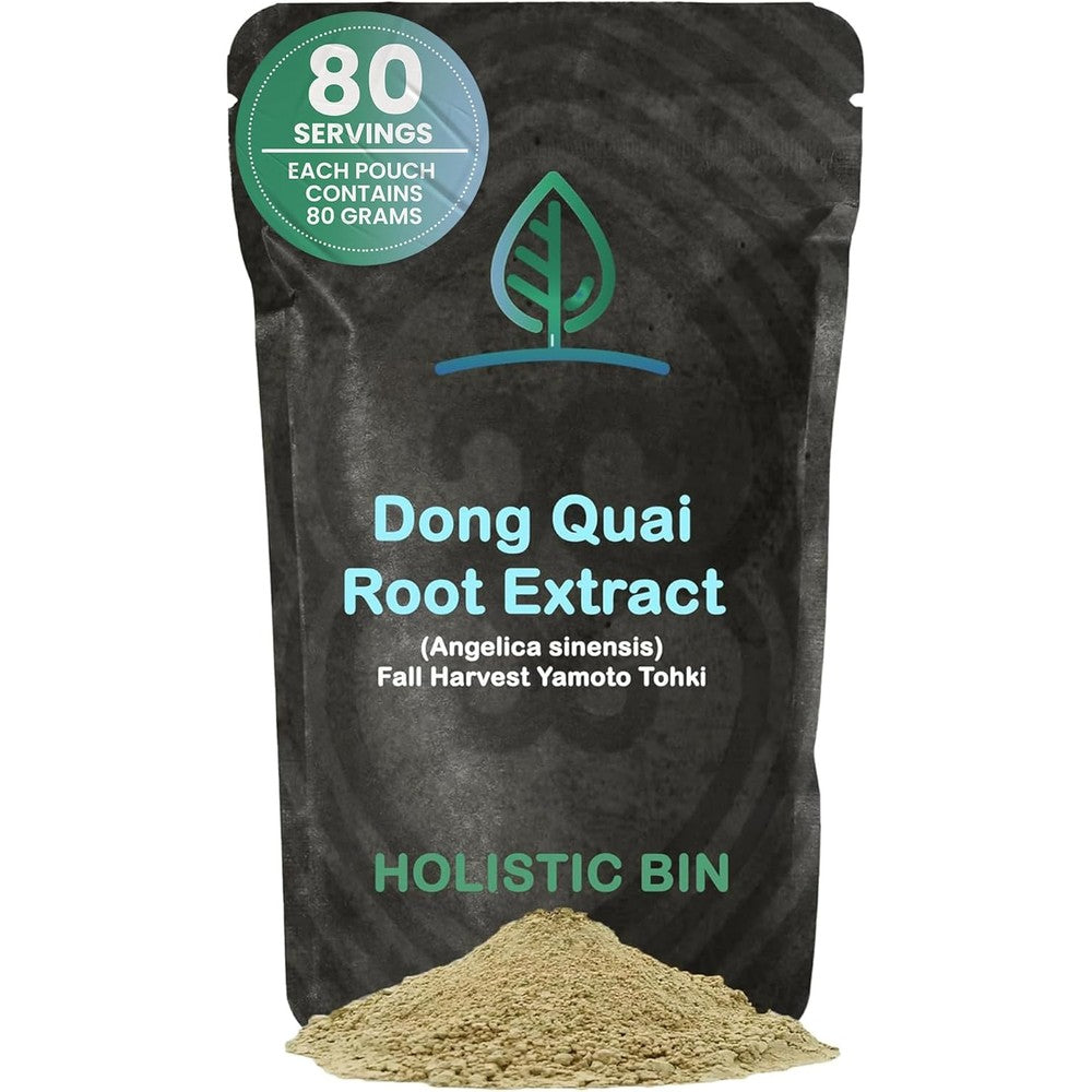 Holistic Bin Dong Quai Root Powder Extract front view pouch for women wellness