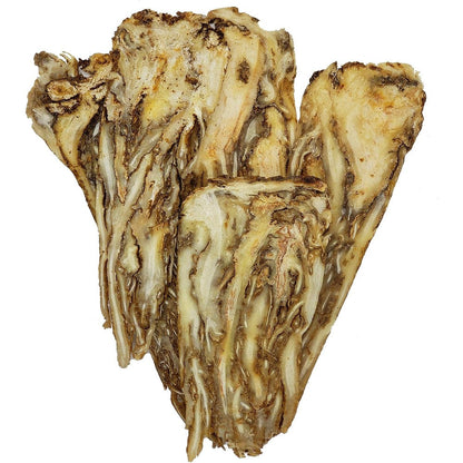GinsengStoreAndMore Premium Dang Gui Root Slices front view of eight ounce bag showing dried herbal pieces.