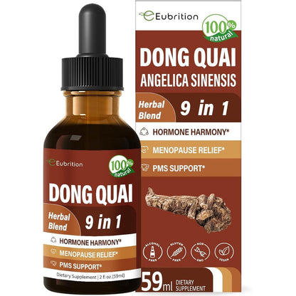 Eubrition Dong Quai Liquid Supplement front view bottle for women hormone harmony
