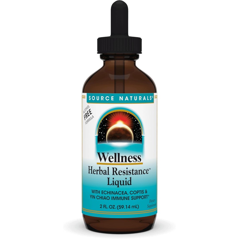 Source Naturals Wellness Herbal Resistance Liquid front view bottle