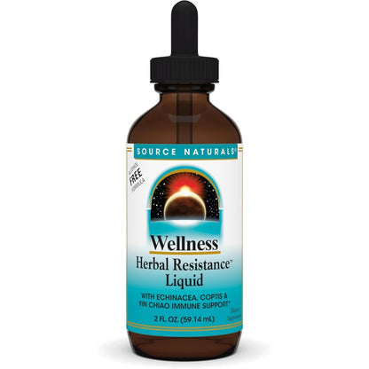 Source Naturals Wellness Herbal Resistance Liquid front view bottle