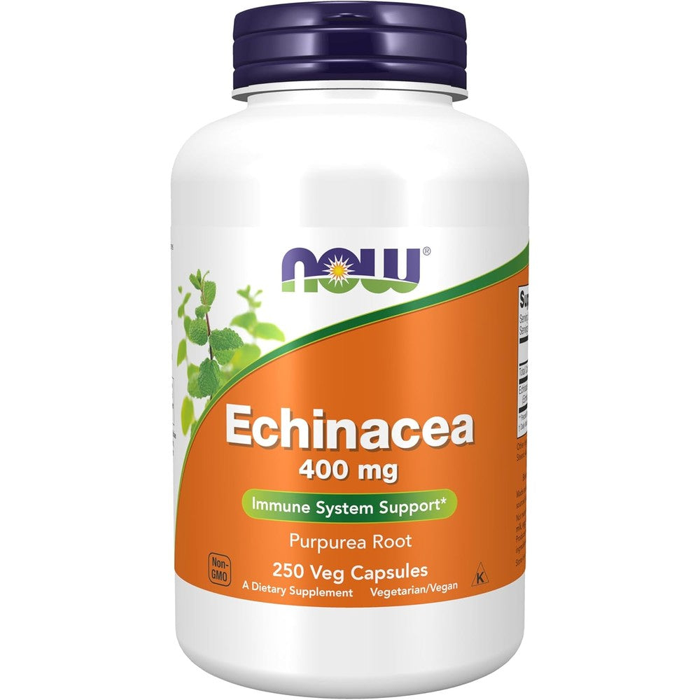 Now Foods Echinacea Purpurea Root 400mg front bottle view