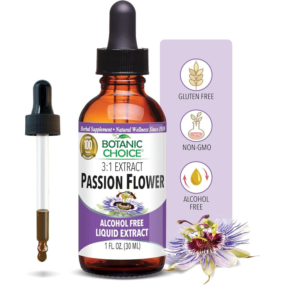 Botanic Choice Passion Flower Liquid Extract front bottle view