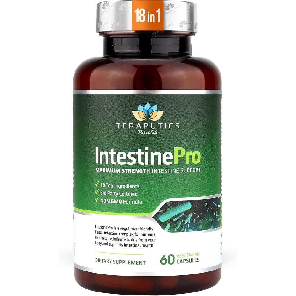 Teraputics IntestinePro gut health supplement front view