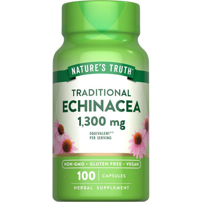 Nature's Truth Echinacea Extract 1300mg front view