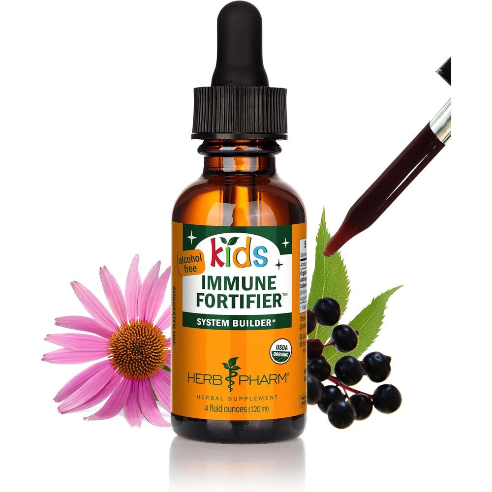 Herb Pharm Kids Immune Fortifier front view bottle