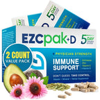 EZC Pak 5-Day Tapered Immune Support Supplement front packaging view