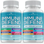 Liberty Lifestyle 8 in 1 Immune Defense Supplement front bottle view