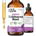 Wild and Organic Echinacea Drops liquid immune support tincture front view