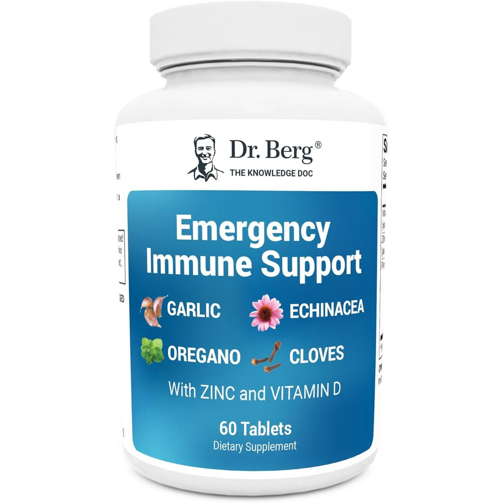 Dr. Berg Emergency Immune Support 60 Tablets front bottle view