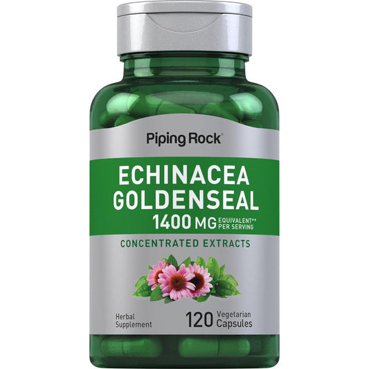 Piping Rock Echinacea Goldenseal Root 1400 milligram front view