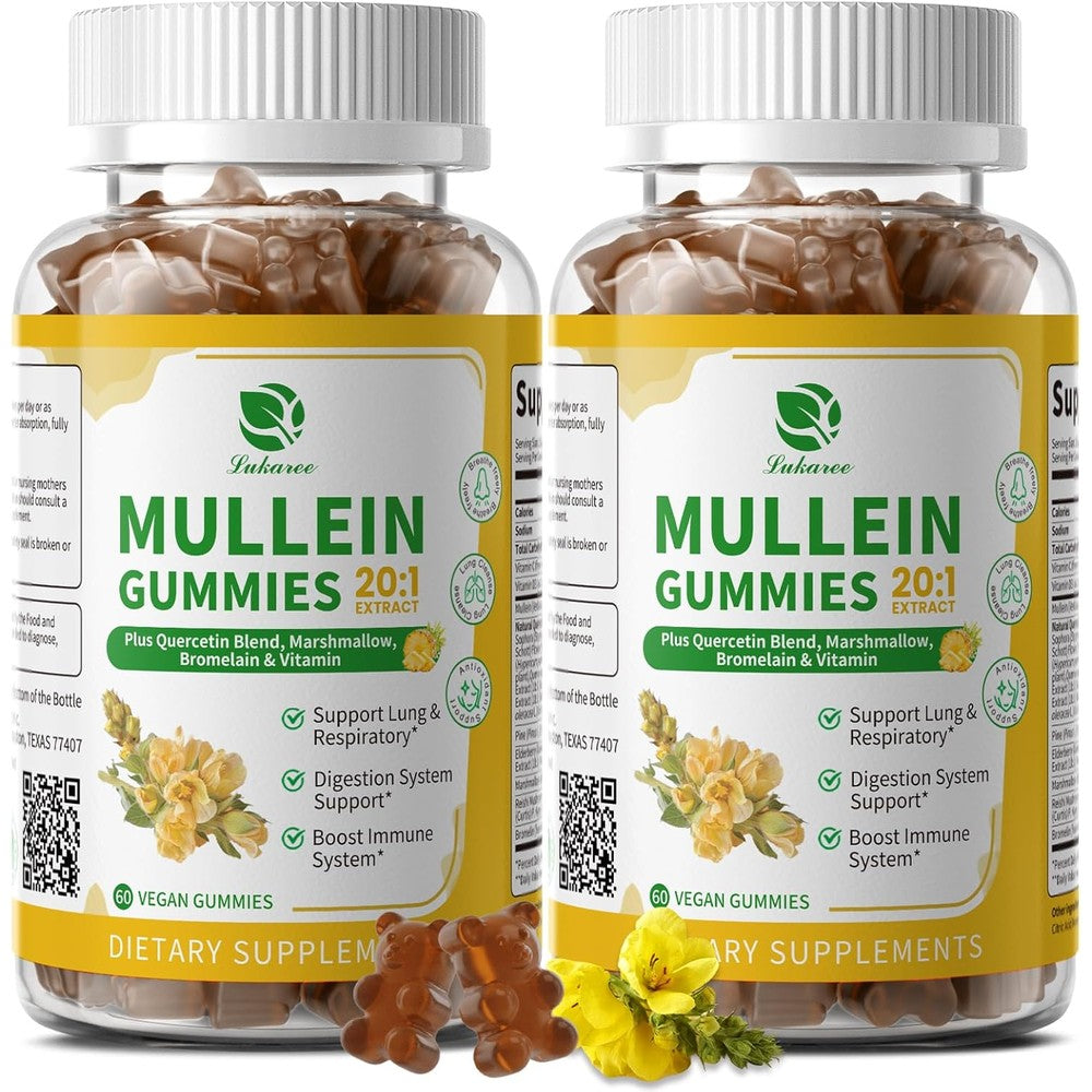 Lukaree 9 in 1 Mullein Gummies front view packaging
