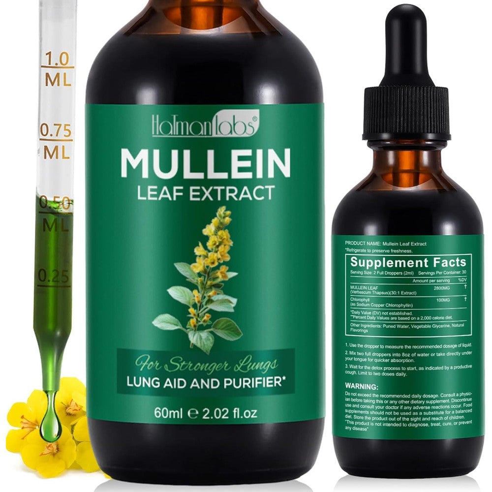 Vortexonix Mullein Leaf Extract for Lungs front view