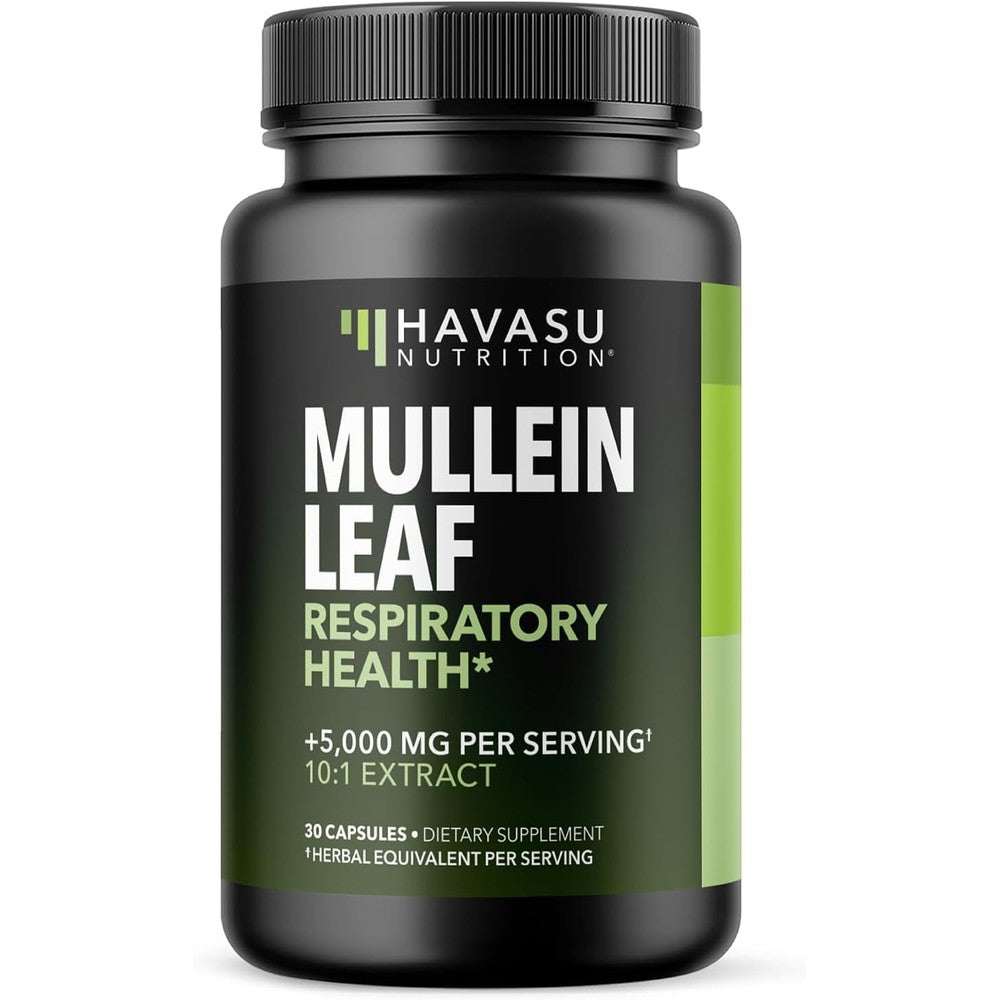 Havasu Nutrition Mullein Leaf Capsules front view bottle