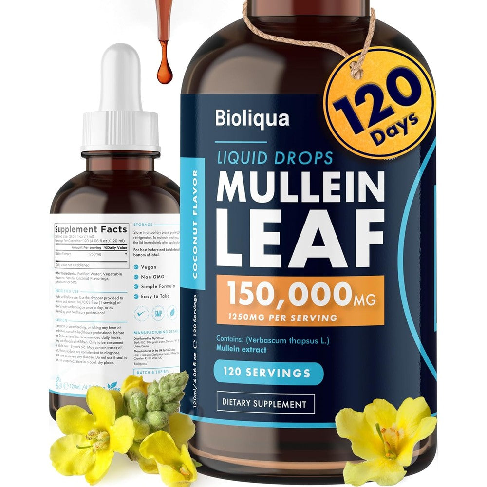 Balance Bioliqua Mullein Drops front label view
