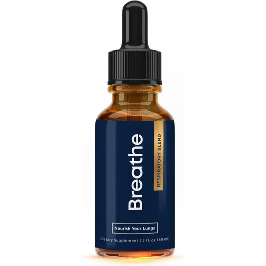 Herbal Tea Therapy Breathe 8-in-1 Mullein Drops front view packaging