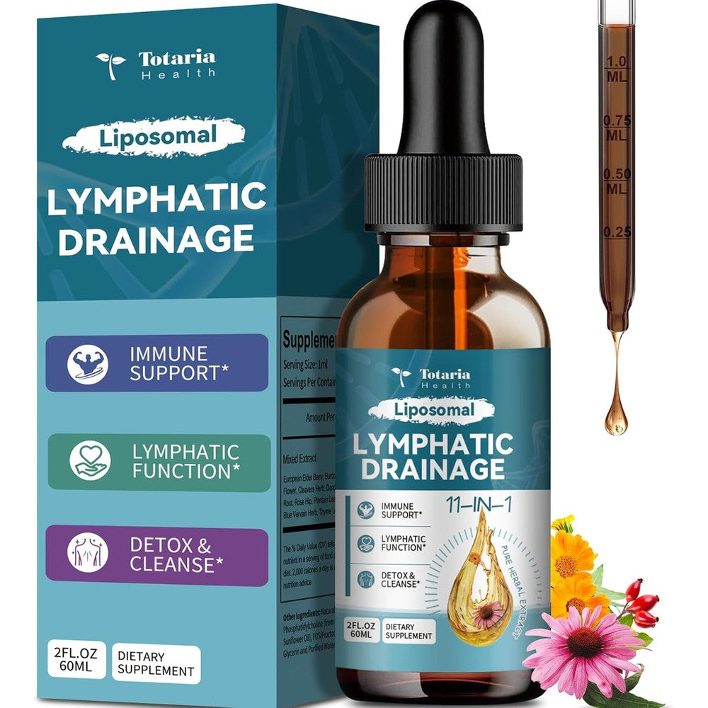 Totaria Liposomal Lymphatic Drainage 11-in-1 bottle front view
