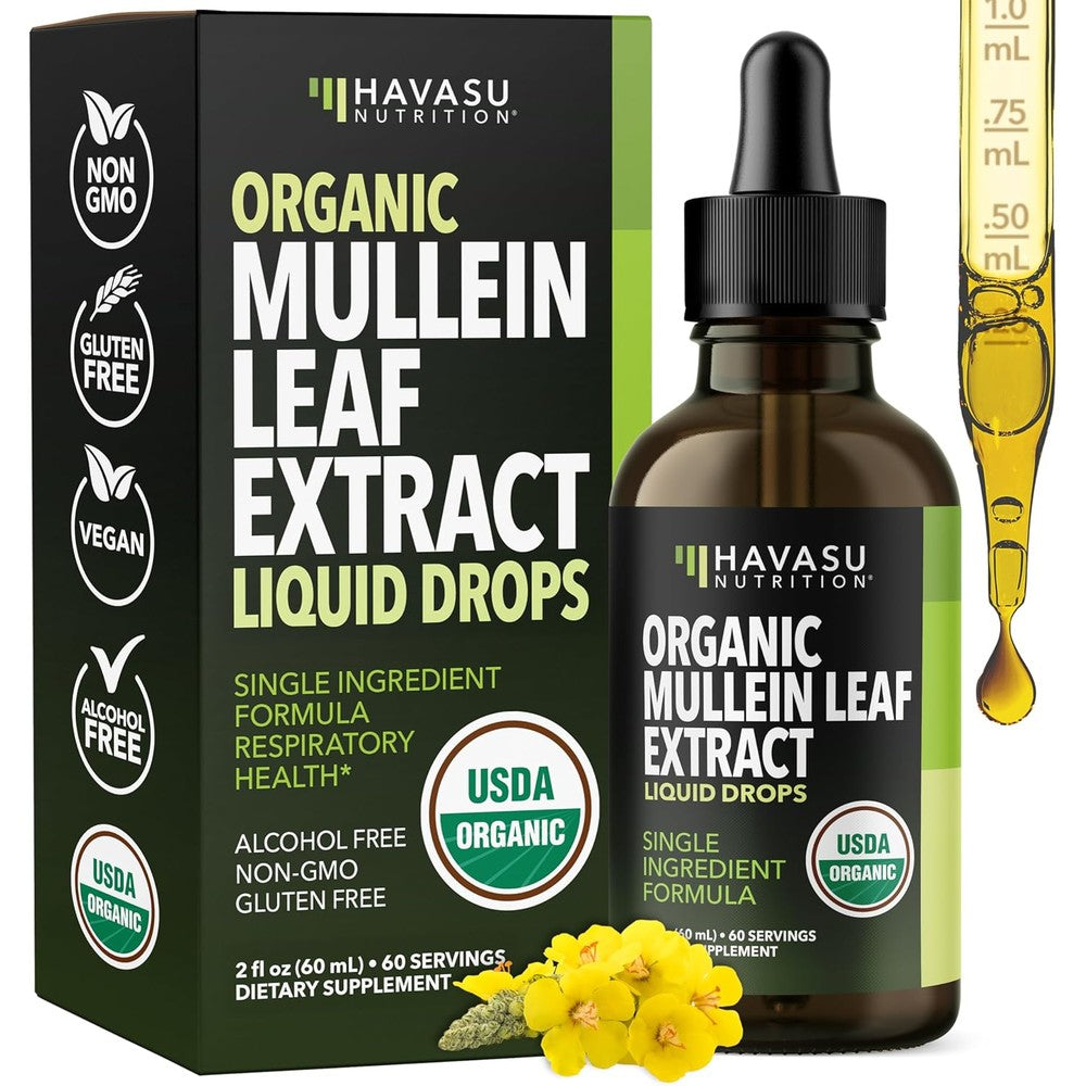 Havasu Nutrition Mullein Leaf Extract liquid bottle front view