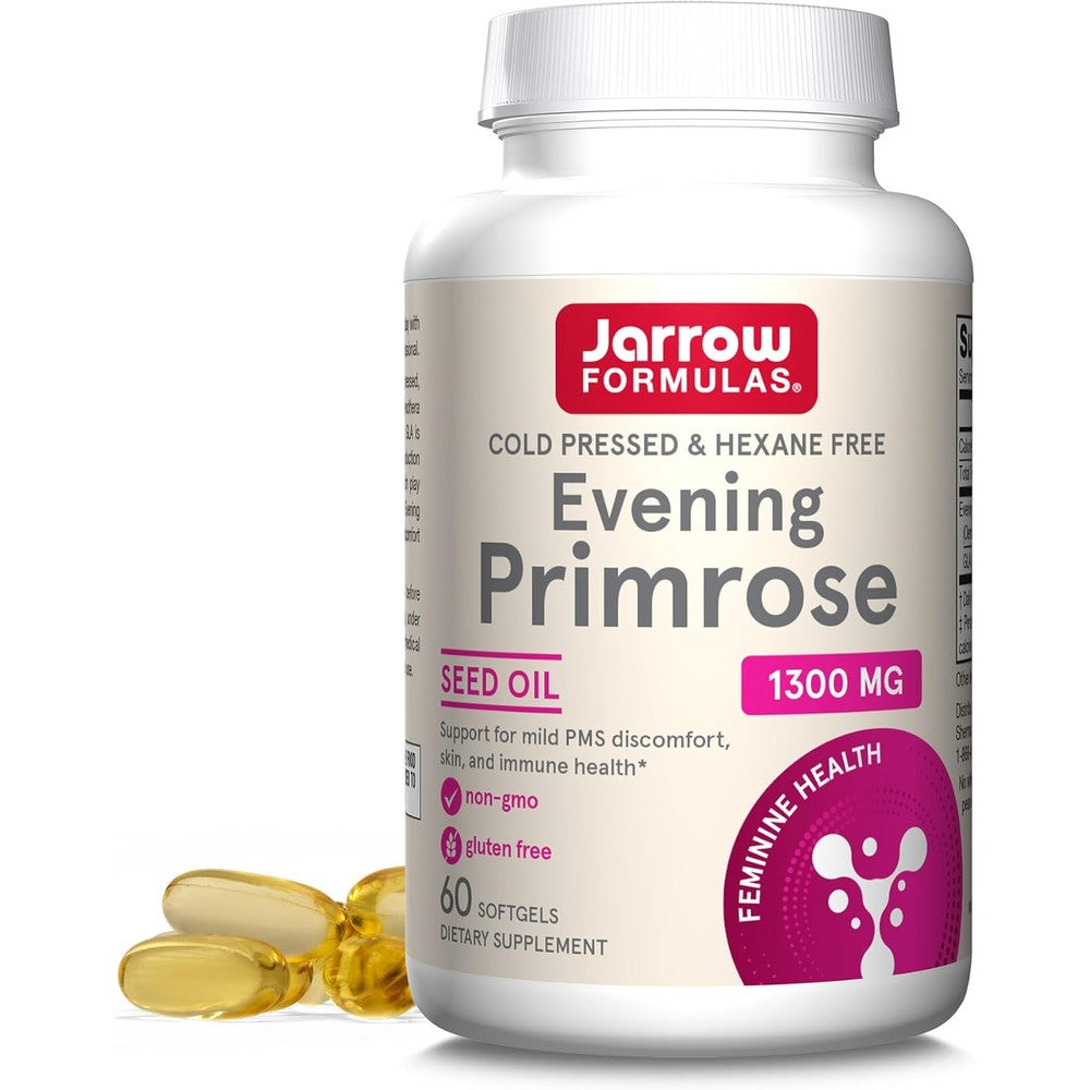 Jarrow Formulas Evening Primrose Oil 1300mg front bottle view