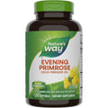 Nature's Way Evening Primrose Oil 120 softgels bottle front view highlighting the cold pressed 1300mg formula