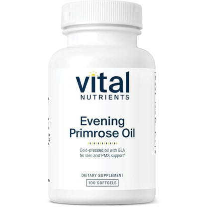 Vital Nutrients Evening Primrose Oil 1000mg 100 softgels bottle front view