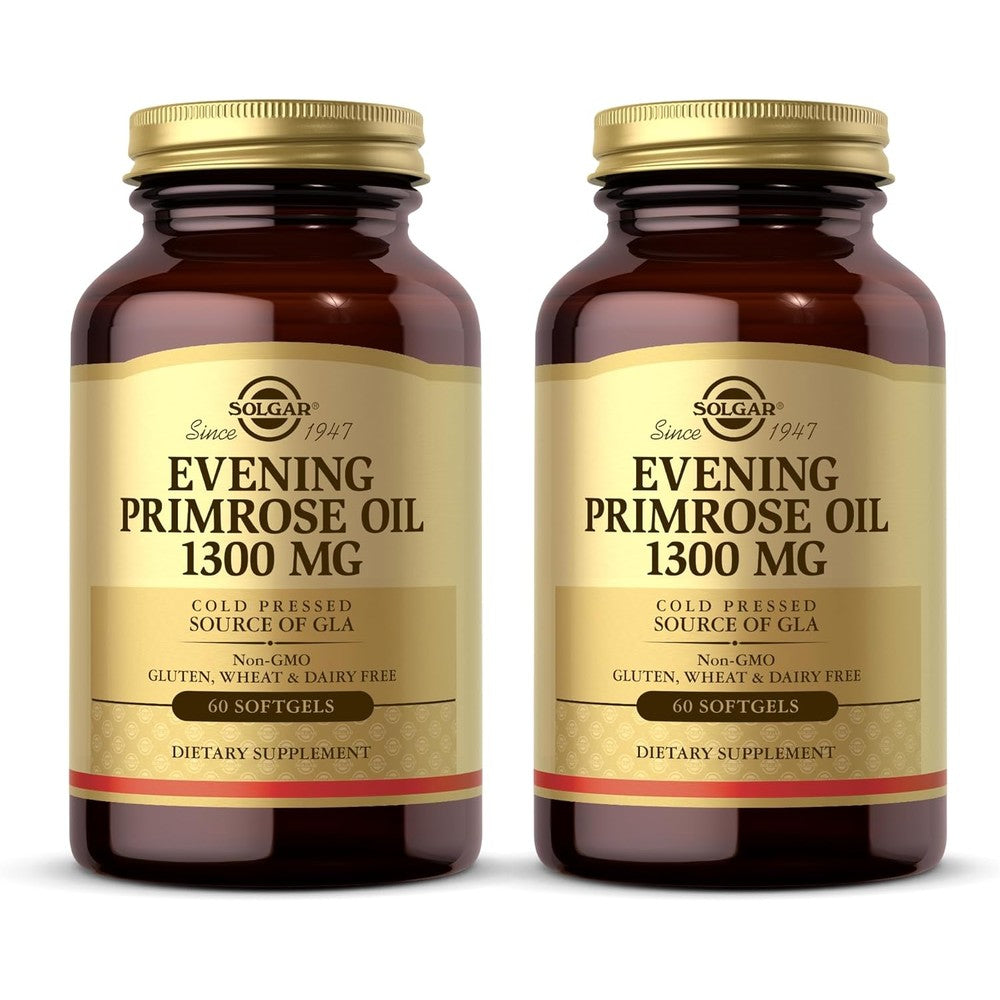 Solgar Evening Primrose Oil 1300 mg bottle front view authentic skincare supplement India