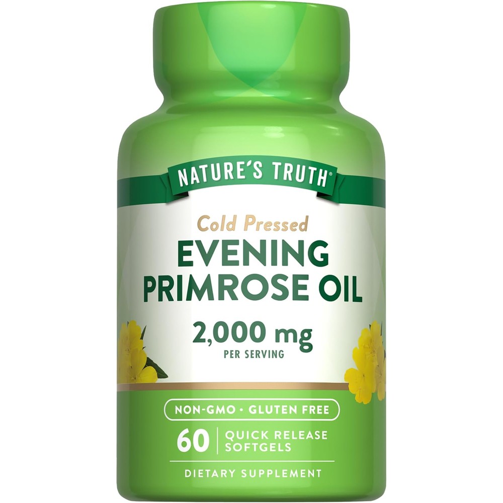Nature's Truth Evening Primrose Oil 2000mg bottle front view for women's wellness
