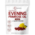 Micro Ingredients Evening Primrose Oil 240 softgels front view showing packaging details.