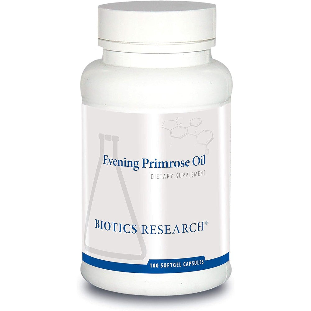 Biotics Research Evening Primrose Oil front view bottle of dietary supplement for women