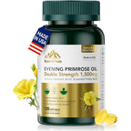 Mission Hill Foods Evening Primrose Oil 1500mg front view of the 120 softgels bottle for women health
