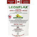 Leonflax Canadian Flax Seed Digestive Health Powder eighteen ounce bag front view showcasing natural fiber supplement ingredients