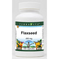 Terravita Flaxseed 450mg 100 capsules front view bottle for daily omega fatty acid support