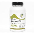 Naturetition Supplements Organic Flaxseed Oil 1000mg bottle front view showing high lignan Omega 3 health supplement details.