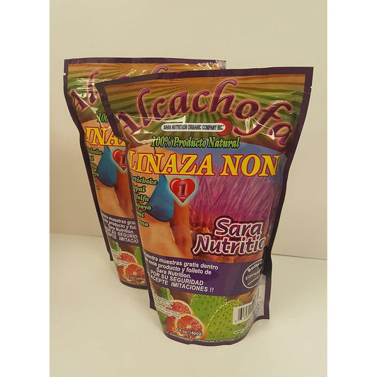 Sara Nutrition Organic Flax Seed Natural Detox twin pack front view for digestive wellness