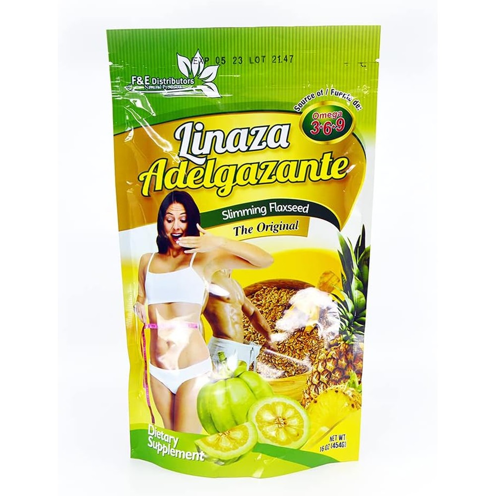 Farcomhb Linaza Adelgazante Slimming Flaxseed powder supplement front view for weight management