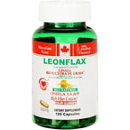 Leonflax Authentic Linaza Seeds Fat Reducer 120 Capsules front bottle view