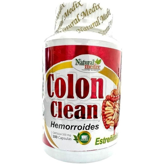 Natural Medix Colon Cleanse Detox Premium Digestive Support 100 capsules front view showing the supplement bottle.
