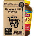 Chloe'C Nature Flaxseed Oil 1400 Milligrams 300 Softgels front view showing label details.